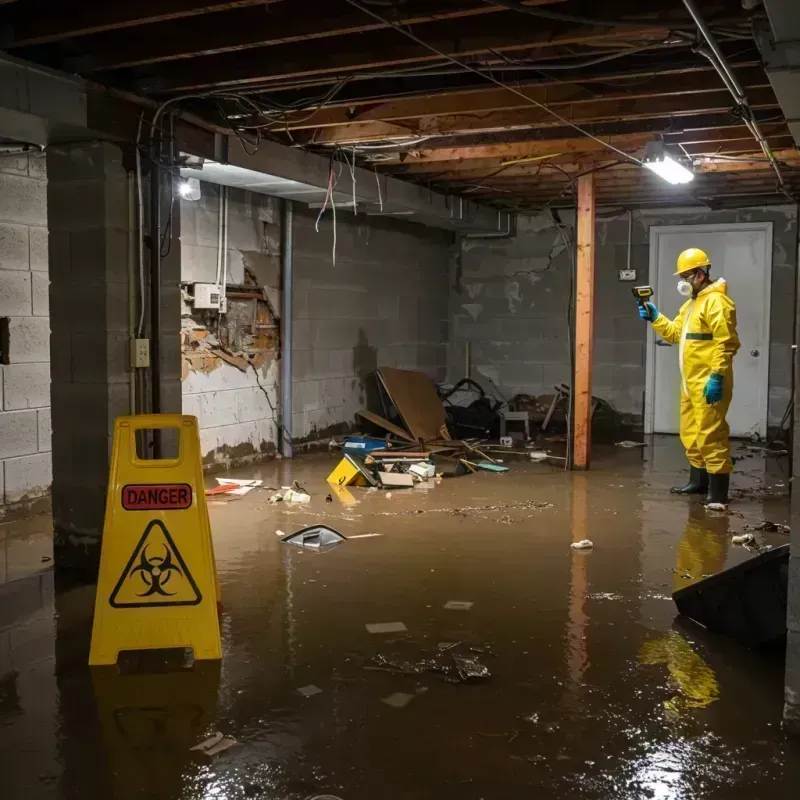 Flooded Basement Electrical Hazard in East Windsor, CT Property